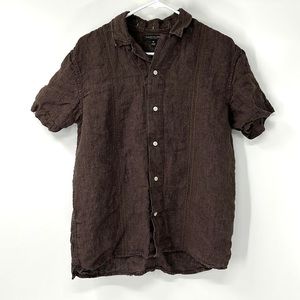Banana republic men’s linen shirt medium